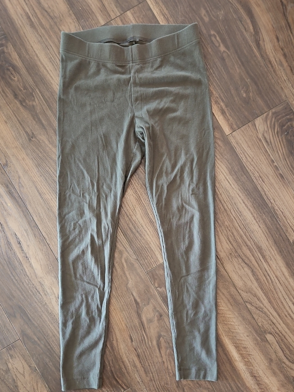 Old Navy Olive Green Ribbed Leggings